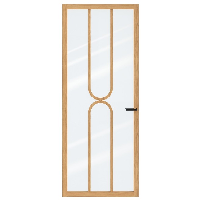 Binnendeur Skantrae SSL 14820 Blank Glas Natural Oak